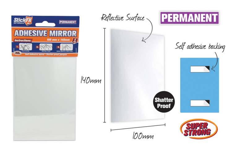 Shower Mirror 10 x 14cm Shatterproof